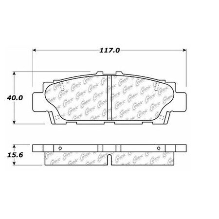 Centric Parts Centric Premium Pads, 300.04880 300.04880
